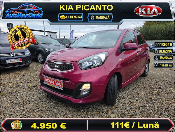 Kia Picanto 2015 benzină, 4.950 € — imagine 1