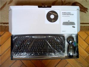 Pachet nouTastatura wireless  RF Transmision PS2 nemteasca