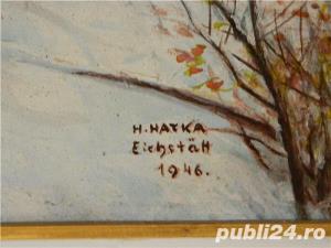 vind tablou ulei antic 1946 - imagine 3