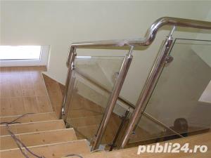 Balustrade din inox  si sticla - imagine 5