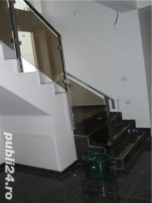 Balustrade din inox  si sticla