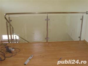 Balustrade din inox  si sticla - imagine 4