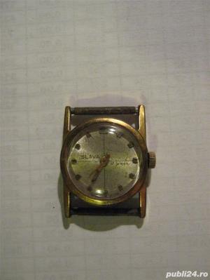 Ceas mecanic Slava sovietic anii 70 de dama.