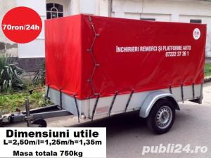 Inchiriez remorca auto 750kg