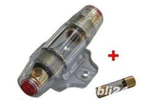 Suport siguranta auto amplificator pentru cablu 10 / 20mm + siguranta - imagine 2