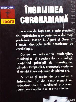 Ingrijirea coronariana , Joseph S. Alpert , Gary S.Francis , 1996 - imagine 3