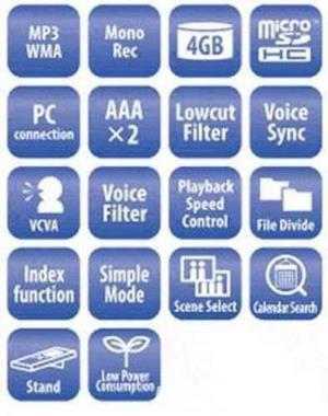 Reportofon digital semi-profesional Olympus VN733PC garantie 12 luni - imagine 2