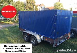 Inchirieri remorci si platforme auto noi pret de la 75 ron/zi la 250ron/zi n - imagine 9