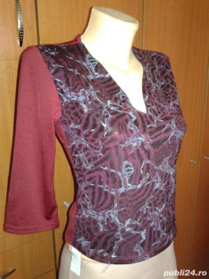 Bluza grena " RP Tamar" Made in France , S-M - imagine 2