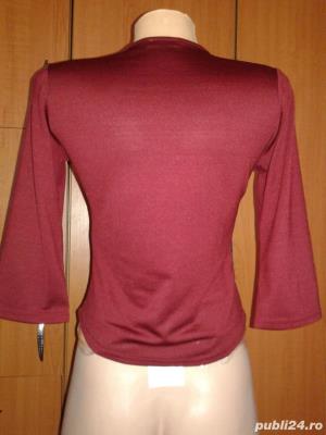 Bluza grena " RP Tamar" Made in France , S-M - imagine 3