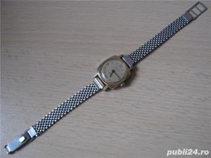 Ceas mecanic de dama Timex functional, placat Au, Great Britain