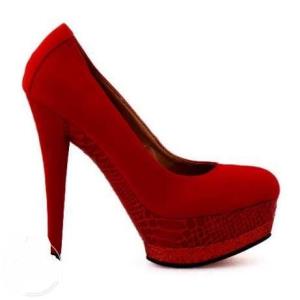 Pantofi rosii suede masura 39