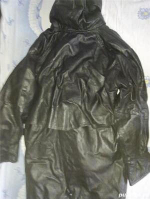 Geaca de piele dama,  cu gluga mas. M - imagine 4