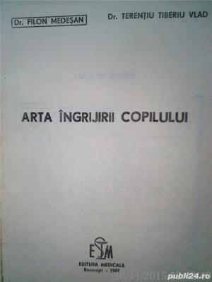 Arta Ingrijirii Copilului , Dr.Filon Medesan, Dr.Terentiu Tiberiu Vlad ,1987 - imagine 2