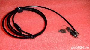 Cablu Kensington cu cheie, original Lenovo, nou, nefolosit, pentru laptop