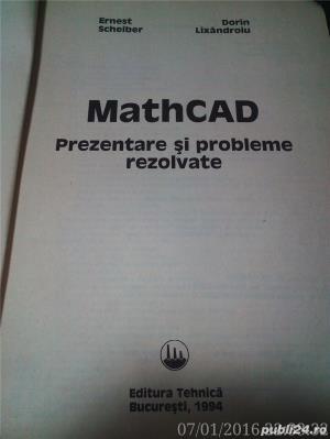 MATHCAD Prezentare si probleme rezolvate , 1994 - imagine 2