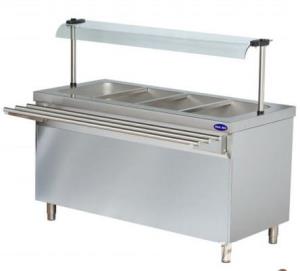 Bain marie cu spatiu depozitare, geam si drum tavi 4*gn 1/1 - clr.74.bteb714f