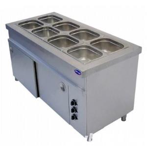 Bain marie cu dulap incalzit, geam si drum tavi 4*gn 1/1 - clr.77.bteb714hfn