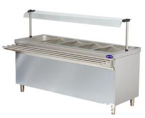 Salad bar cu spatiu depozitare, geam si drum tavi - clr.84.bts718f