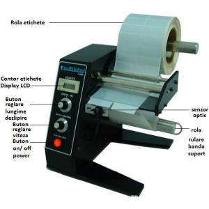 Dispenser automat de etichete autoadezive