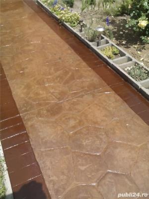 Beton elicopterizat,amprentat ,finisat,sape elicopterizate,trotuare,curti,garaje,hale - imagine 4