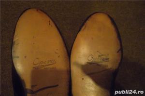pantofi piele Opera negri 44 - imagine 4