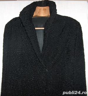 mantou astrahan veritabil, de dama - imagine 3