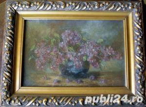 liliac, tablou vechi, nesemnat