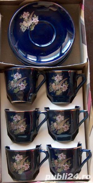 serviciu cafea - 6 ceşcuţe cu farfurioare, noi