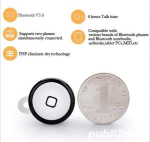 Casca Bluetooth 3.0+EDR, eleganta, aproape invizibila ,7gr - imagine 4