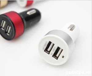 Incarcator auto USB dual- 3,3A - imagine 2