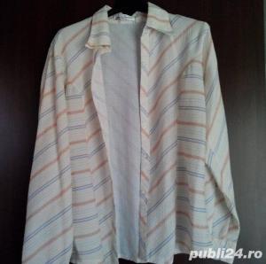 Camasa dama roz verde galben (XL) - imagine 3
