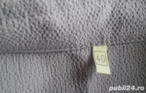 Costum dama (2 piese) verde-crem - marime 40  - imagine 4