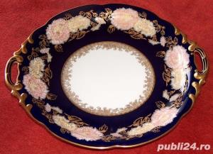 platou cobalt aurit C.M.Hutschenreuther Hohenberg Germany, 1934