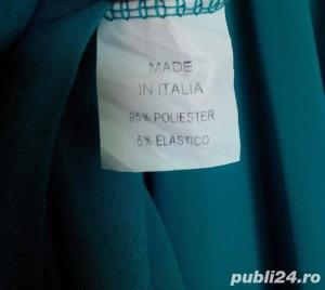 Rochie albastru turcoaz - M L - imagine 3