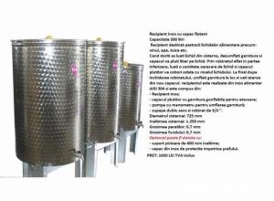 Vand recipiente inox cu capac flotant (diverse capacitati) - imagine 7