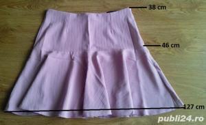 Costum dama (2 piese) roz - marime 38  - imagine 2