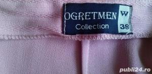 Costum dama (2 piese) roz - marime 38  - imagine 3