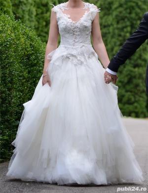 Ocazie Rochie mireasa Casa Nanette + GRATUIT! voal si crinolina  - imagine 3