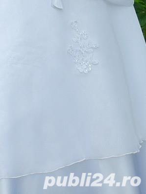 Rochie mireasa alba - 2 piese  - imagine 2