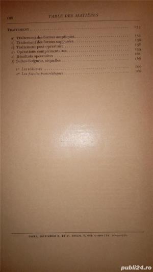 Les pancreatites aigues chirurgicales , Brock, Paris ,1926 - imagine 8