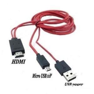Cablu HDTV "MHL"Adaptor micro usb Cablu Micro USB MHL la HDMI - imagine 2