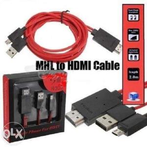 Cablu HDTV "MHL"Adaptor micro usb Cablu Micro USB MHL la HDMI - imagine 3