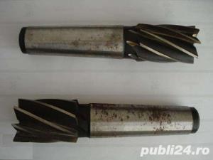 Freza metal cilindric-frontala Ø 60 mm cu 8 taisuri, coada conica FSR