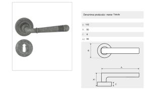 maner usa Toledo negru antichizat - imagine 2