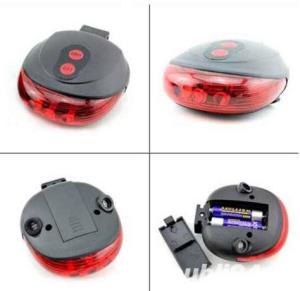 Stop bicicleta semnalizare cu 5 led-uri si 2 lansatoare laser 
