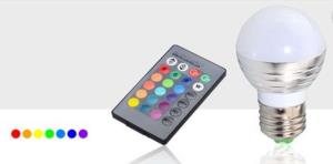 Bec LED RGB telecomanda lumina ambientala colorata 5W 
