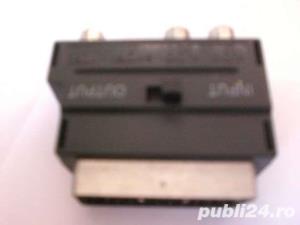 Adaptor scart-3 x rca cu optiune IN-OUT - imagine 2