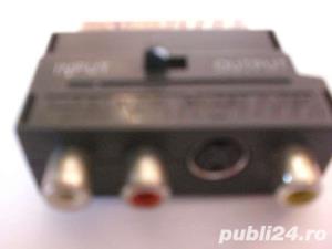 Adaptor scart-3 x rca cu optiune IN-OUT - imagine 3