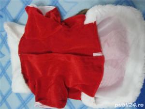 Haina/Costumatie Mos Craciun catei bishon,shi-tzu,york shire - imagine 6